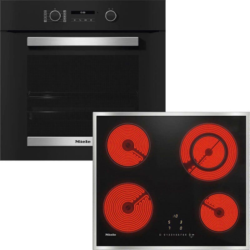 Miele H 2465 B+KM 6520 FR Eντοιχιζόμενο Σετ Φούρνος άνω Πάγκου Μαύρος&Εστία 12144170,10881980 - Image 1